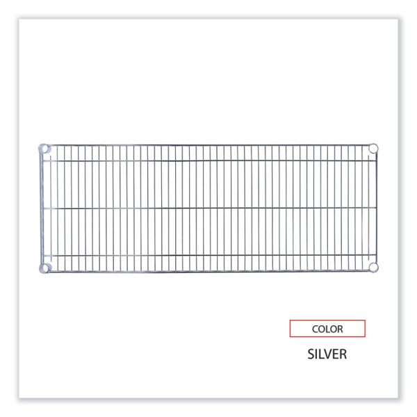 Industrial Wire Shelving Extra Wire Shelves, 48w X 18d, Silver, 2 Shelves/carton - Image 4