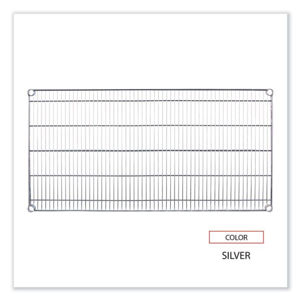 Industrial Wire Shelving Extra Wire Shelves, 48w X 24d, Silver, 2 Shelves/carton - Image 4