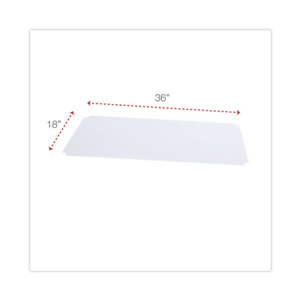 Shelf Liners For Wire Shelving, Clear Plastic, 36w X 18d, 4/pack - Image 2
