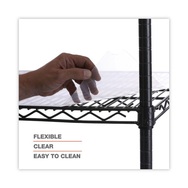 Shelf Liners For Wire Shelving, Clear Plastic, 48w X 24d, 4/pack - Image 4