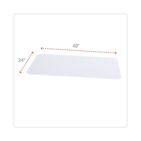 Shelf Liners For Wire Shelving, Clear Plastic, 48w X 24d, 4/pack - Image 2