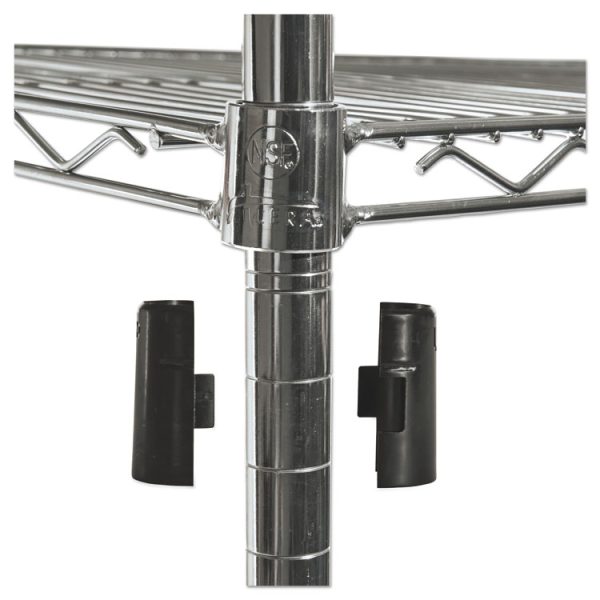 Nsf Certified 4-Shelf Wire Shelving Kit With Casters, 48w X 18d X 72h, Silver - Image 5