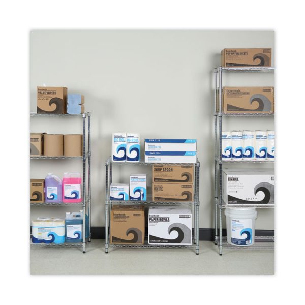 Residential Wire Shelving, Three-Shelf, 36w X 14d X 36h, Silver - Image 8