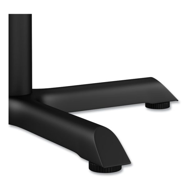 Alera Hospitality Series Single-Column Bases, 27.5" Diameter, 28.5"h, 300 lb Cap, Steel, Black - Image 6