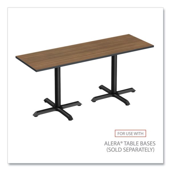 Reversible Laminate Table Top, Rectangular, 47.63w X 23.63d, Espresso/walnut - Image 4