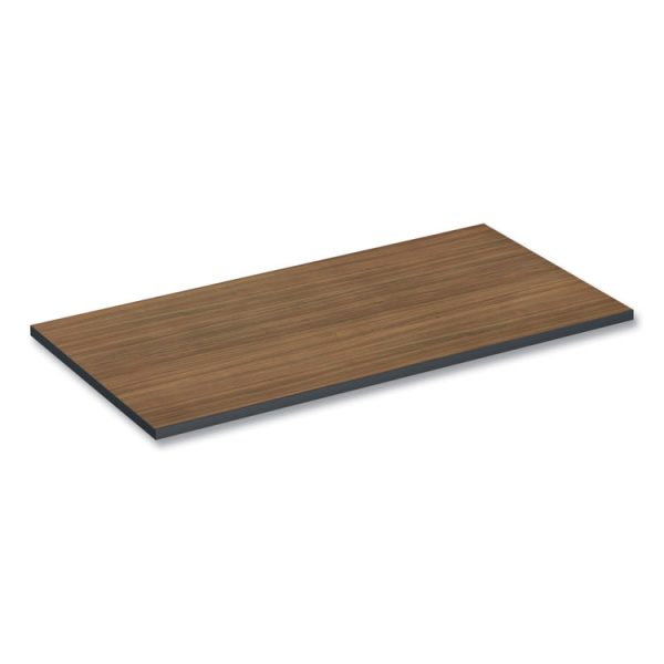 Reversible Laminate Table Top, Rectangular, 47.63w X 23.63d, Espresso/walnut - Image 5
