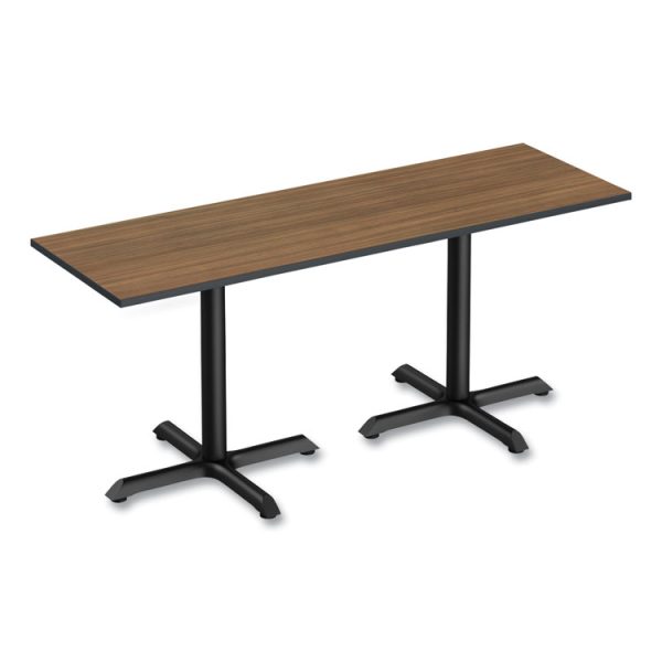 Reversible Laminate Table Top, Rectangular, 47.63w X 23.63d, Espresso/walnut - Image 6