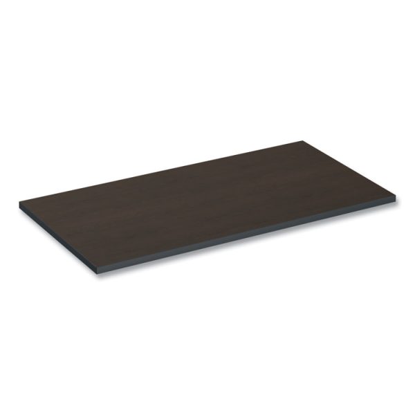 Reversible Laminate Table Top, Rectangular, 47.63w X 23.63d, Espresso/walnut - Image 7