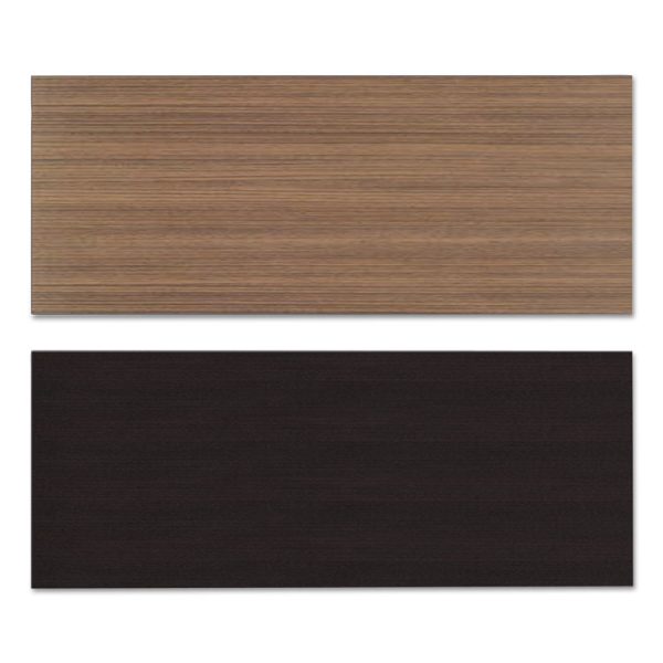 Reversible Laminate Table Top, Rectangular, 59.38w X 23.63d, Espresso/walnut - Image 2
