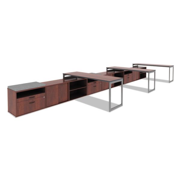 Reversible Laminate Table Top, Rectangular, 71.5w X 23.63,medium Cherry/mahogany - Image 3