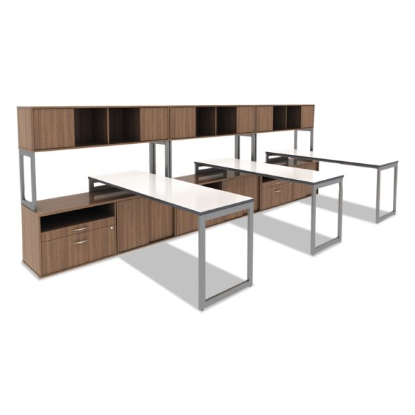 Reversible Laminate Table Top, Rectangular, 71.5w X 23.63d, White/gray - Image 8