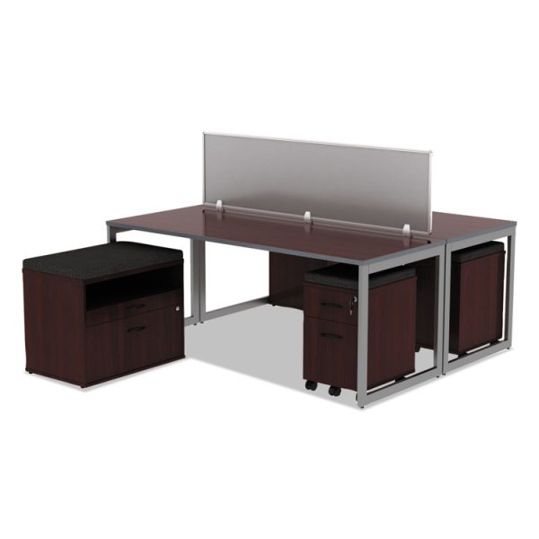 Reversible Laminate Table Top, Rectangular, 71.5 X 29.5, Medium Cherry/mahogany - Image 3