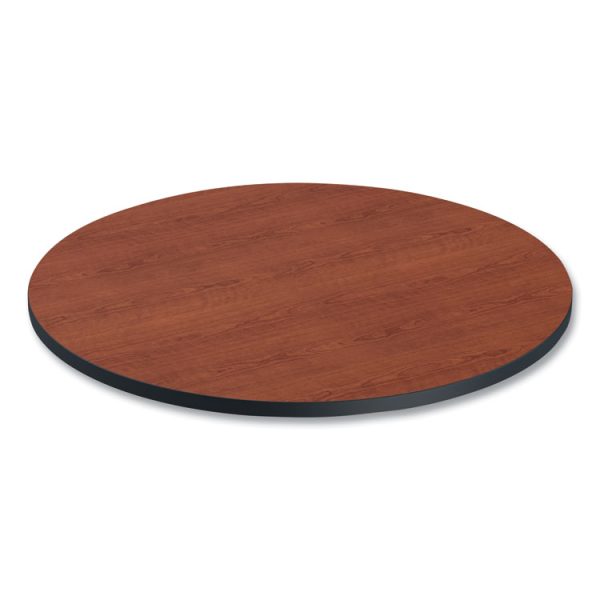 Reversible Laminate Table Top, Round, 35.5" Diameter, Medium Cherry/Mahogany - Image 6