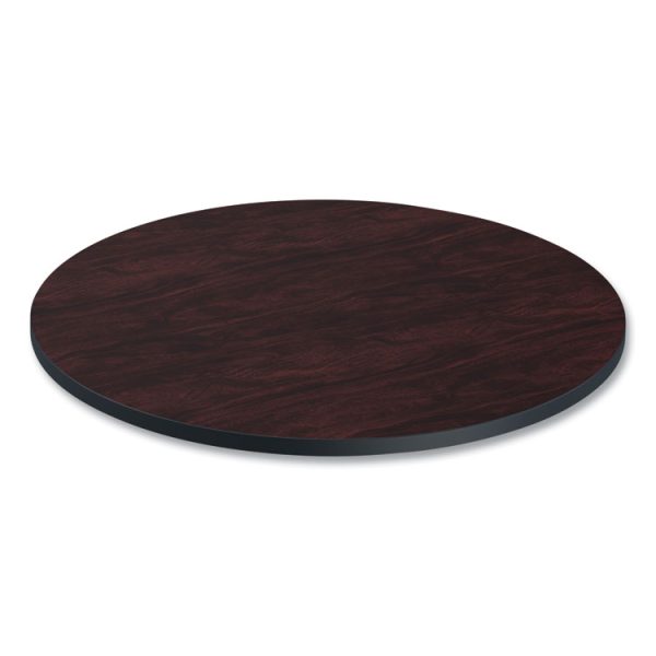 Reversible Laminate Table Top, Round, 35.5" Diameter, Medium Cherry/Mahogany - Image 7