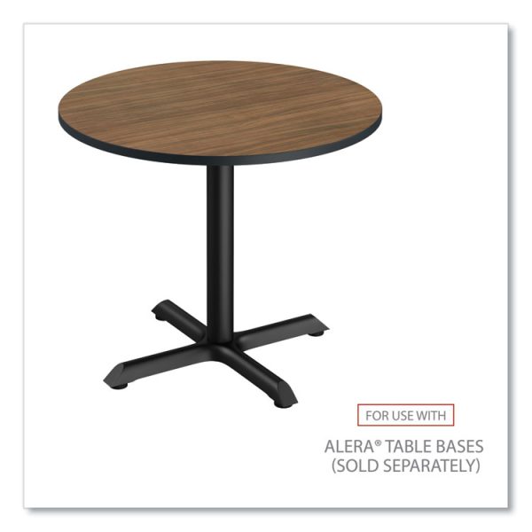 Reversible Laminate Table Top, Round, 35.5" Diameter, Espresso/Walnut - Image 4