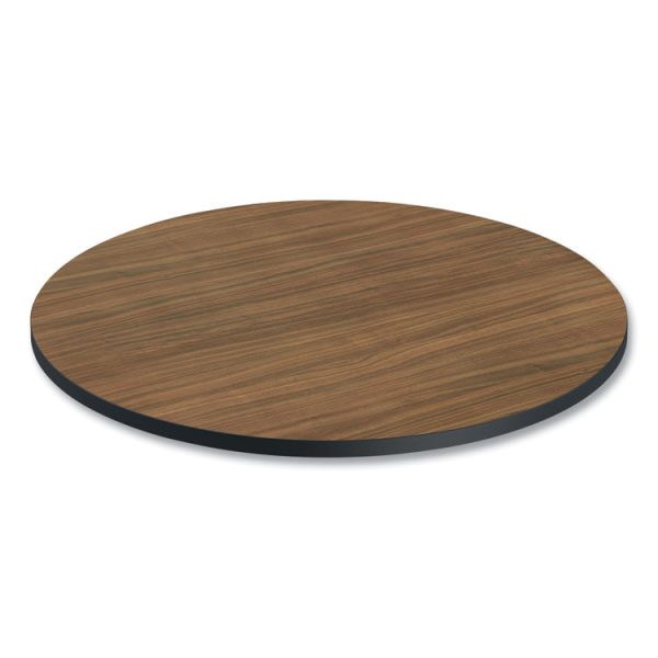 Reversible Laminate Table Top, Round, 35.5" Diameter, Espresso/Walnut - Image 5
