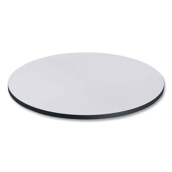 Reversible Laminate Table Top, Round, 35.5" Diameter, White/Gray - Image 6