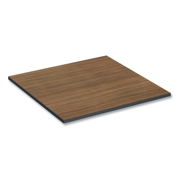 Reversible Laminate Table Top, Square, 35.38w X 35.38d, Espresso/walnut - Image 6