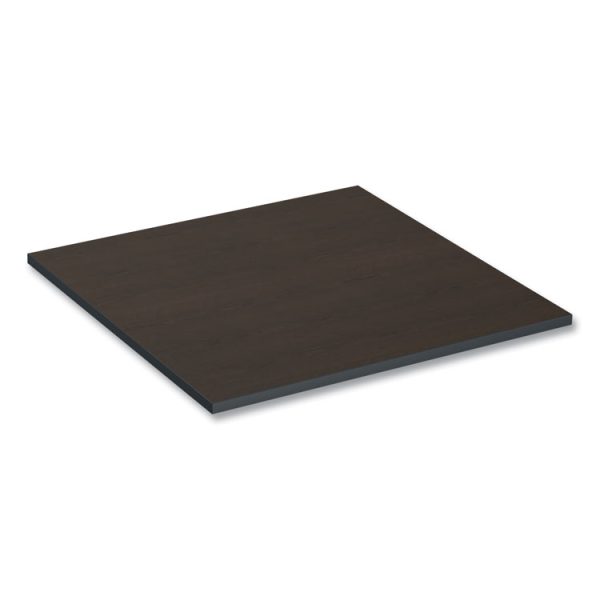 Reversible Laminate Table Top, Square, 35.38w X 35.38d, Espresso/walnut - Image 7