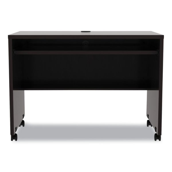Alera Valencia Series Mobile Workstation Desk, 41.38" X 23.63" X 30", Espresso - Image 2