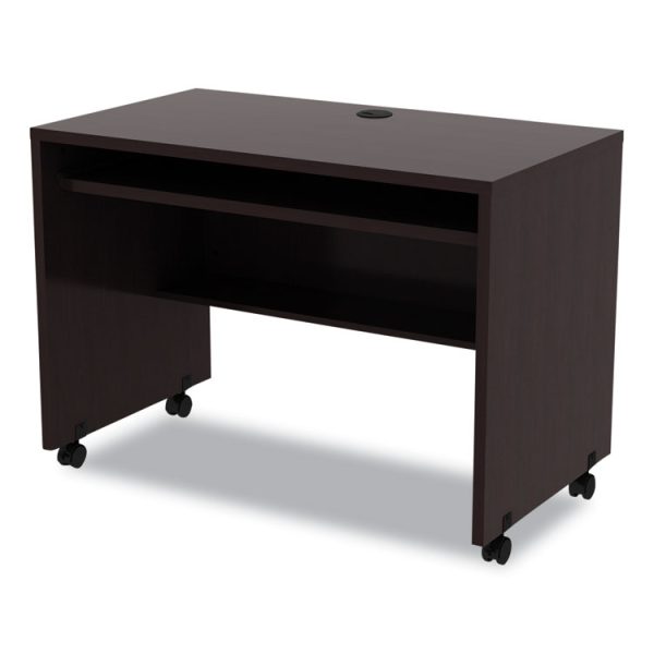 Alera Valencia Series Mobile Workstation Desk, 41.38" X 23.63" X 30", Espresso - Image 3