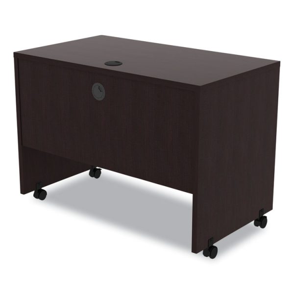 Alera Valencia Series Mobile Workstation Desk, 41.38" X 23.63" X 30", Espresso - Image 4