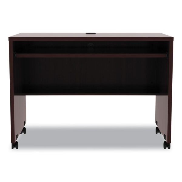 Alera Valencia Series Mobile Workstation Desk, 41.38" X 23.63" X 30", Mahogany - Image 2
