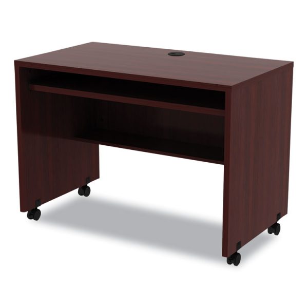 Alera Valencia Series Mobile Workstation Desk, 41.38" X 23.63" X 30", Mahogany - Image 3