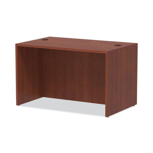 Alera Valencia Series Straight Front Desk Shell, 47.25" X 29.5" X 29.63", Medium Cherry - Image 6