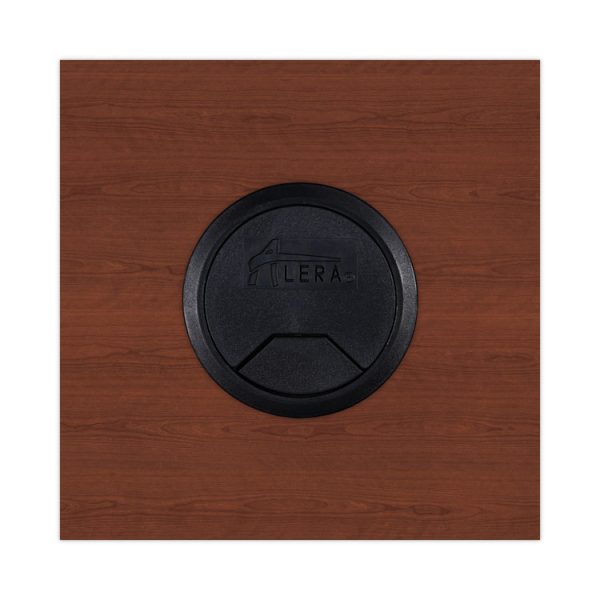 Alera Valencia Series Straight Front Desk Shell, 47.25" X 29.5" X 29.63", Medium Cherry - Image 8