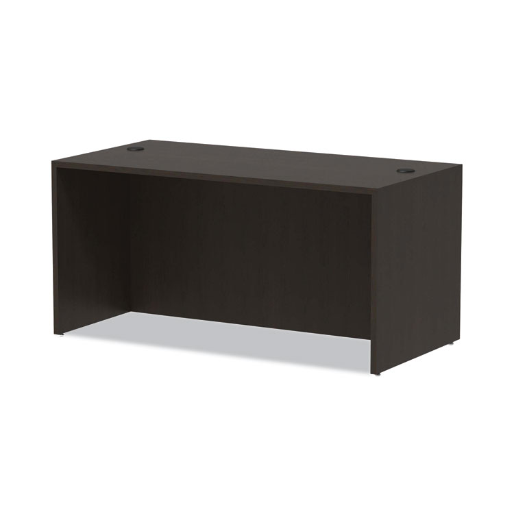 Alera Valencia Series Straight Front Desk Shell, 59.13" X 29.5" X 29.63", Espresso - Image 6