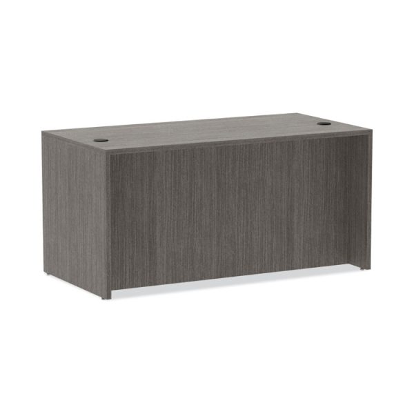 Alera Valencia Series Straight Front Desk Shell, 59.13" x 29.5" x 29.63", Gray - Image 5