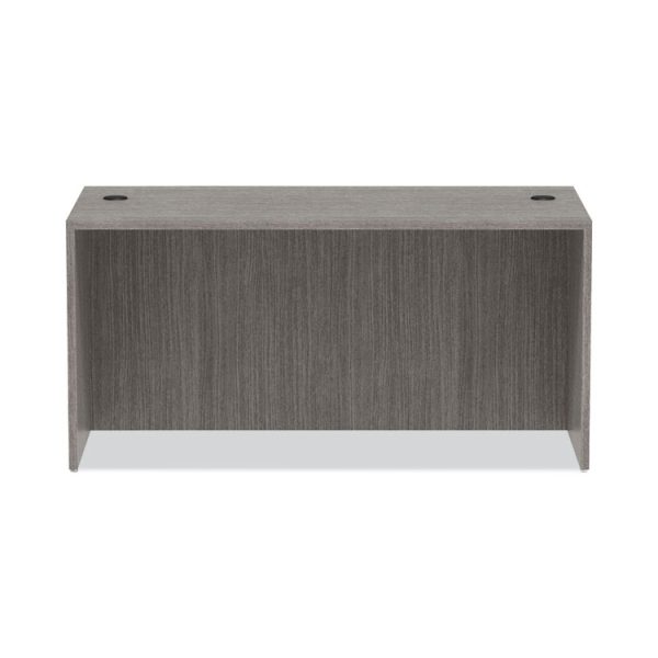 Alera Valencia Series Straight Front Desk Shell, 59.13" x 29.5" x 29.63", Gray - Image 7
