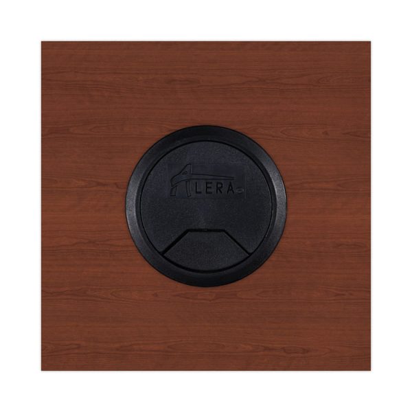Alera Valencia Series Straight Front Desk Shell, 59.13" X 29.5" X 29.63", Medium Cherry - Image 8