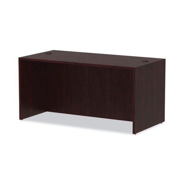 Alera Valencia Series Straight Front Desk Shell, 59.13" X 29.5" X 29.63", Mahogany - Image 6