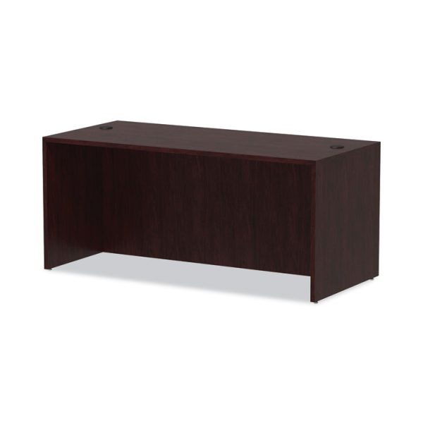 Alera Valencia Series Straight Front Desk Shell, 65" X 29.5" X 29.63", Mahogany - Image 6