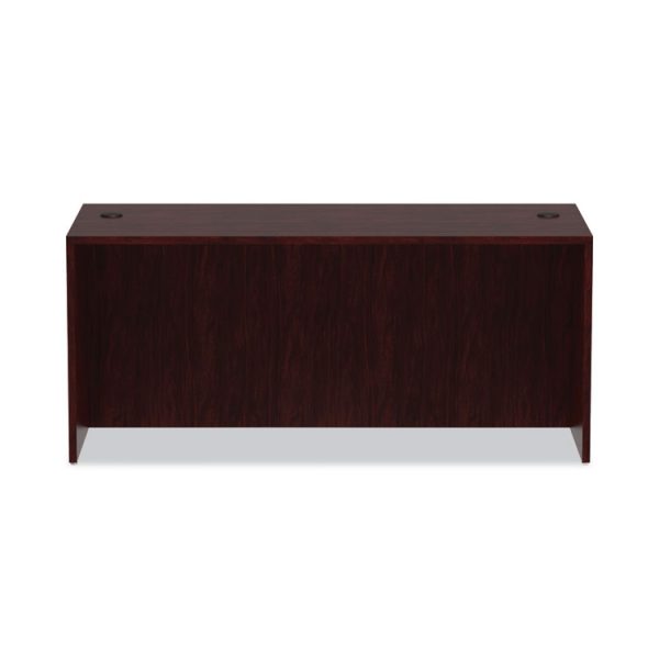 Alera Valencia Series Straight Front Desk Shell, 65" X 29.5" X 29.63", Mahogany - Image 7