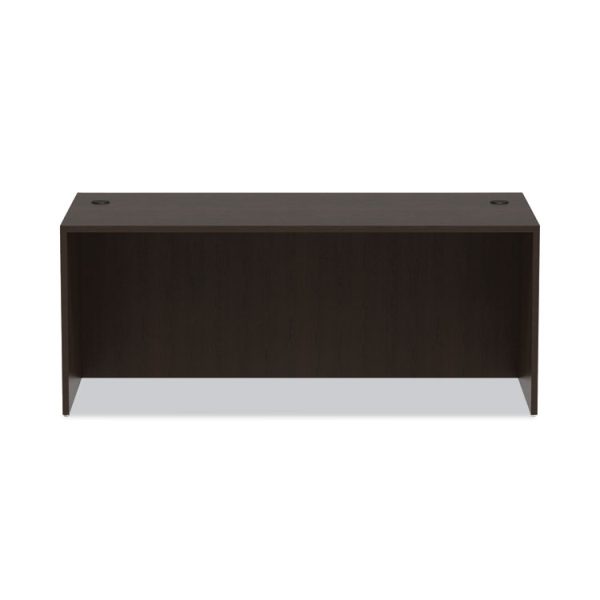 Alera Valencia Series Straight Front Desk Shell, 71" X 35.5" X 29.63", Espresso - Image 7
