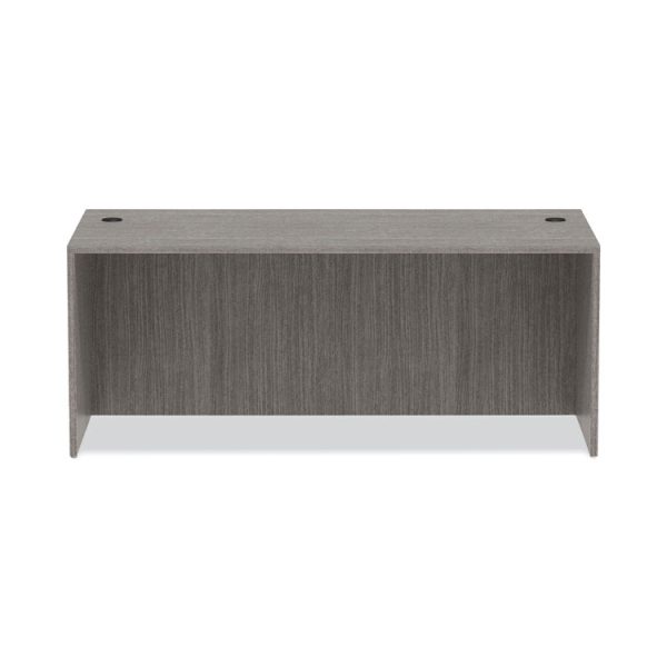 Alera Valencia Series Straight Front Desk Shell, 71" x 35.5" x 29.63", Gray - Image 6