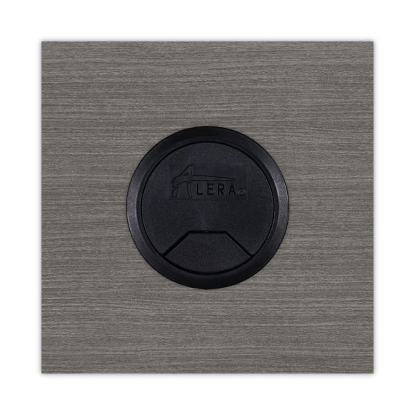 Alera Valencia Series Straight Front Desk Shell, 71" x 35.5" x 29.63", Gray - Image 7