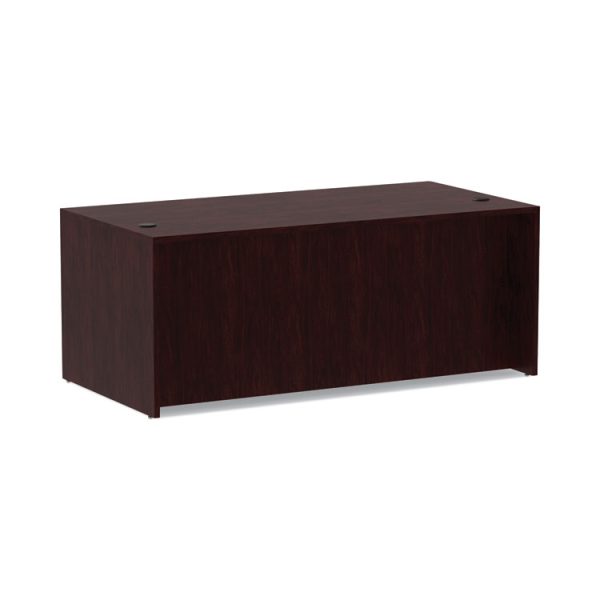 Alera Valencia Series Straight Front Desk Shell, 71" X 35.5" X 29.63", Mahogany - Image 5