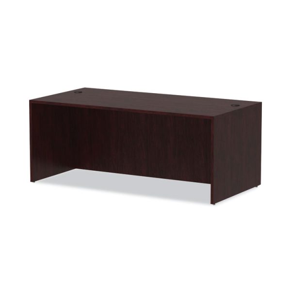 Alera Valencia Series Straight Front Desk Shell, 71" X 35.5" X 29.63", Mahogany - Image 6