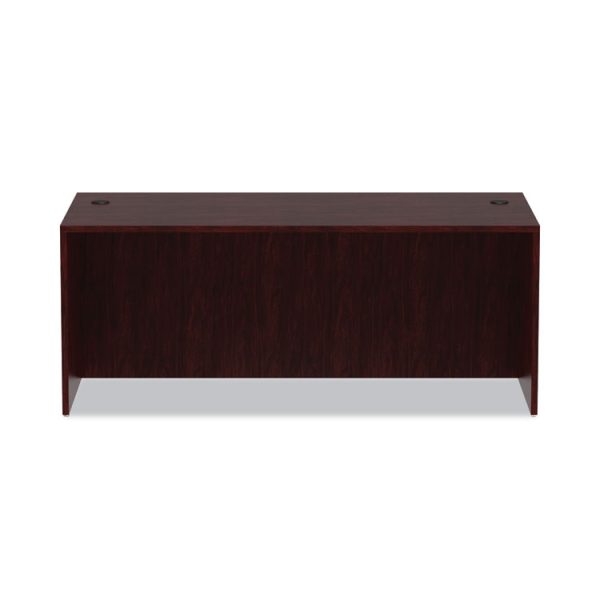 Alera Valencia Series Straight Front Desk Shell, 71" X 35.5" X 29.63", Mahogany - Image 7