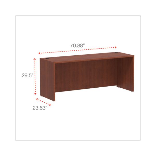 Alera Valencia Series Credenza Shell, 70.88w X 23.63d X 29.5h, Medium Cherry - Image 2