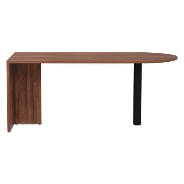 Alera Valencia Series D-Top Desk, 71" X 29.5" X 29.5", Modern Walnut - Image 2