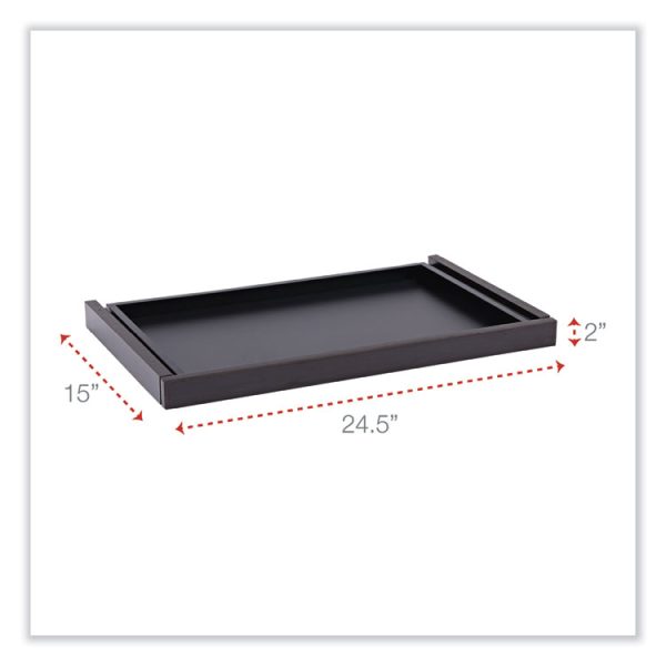 Alera Valencia Series Center Drawer, Laminate, 24.5w x 15d x 2h, Espresso - Image 2