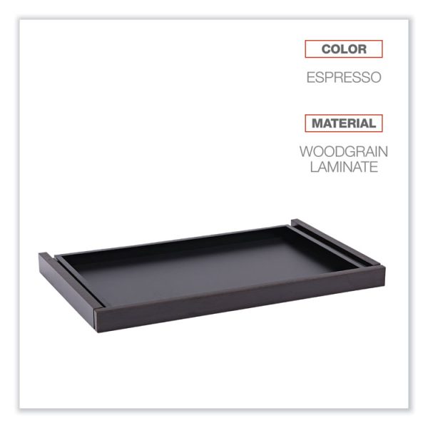 Alera Valencia Series Center Drawer, Laminate, 24.5w x 15d x 2h, Espresso - Image 3