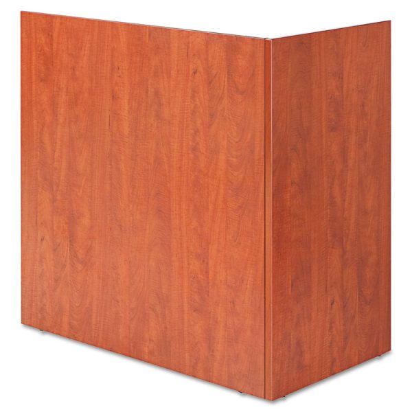 Alera Valencia Reversible Reception Return, 44.13w x 23.63d x 41.5h, Medium Cherry - Image 2