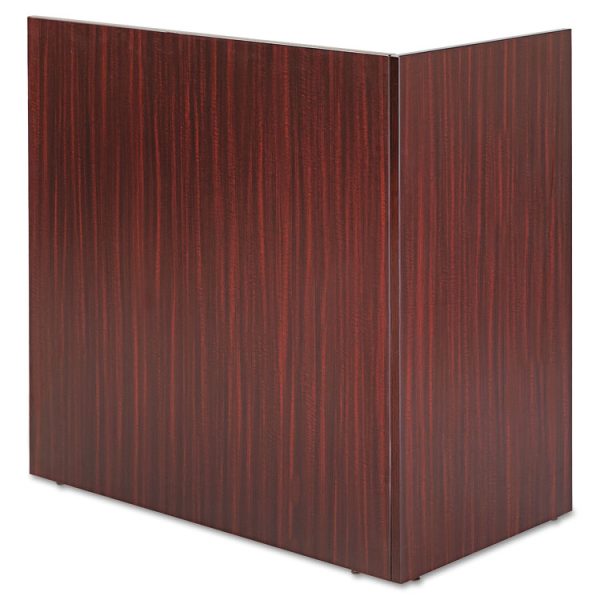Alera Valencia Reversible Reception Return, 44.13w x 23.63d x 41.5h, Mahogany - Image 2