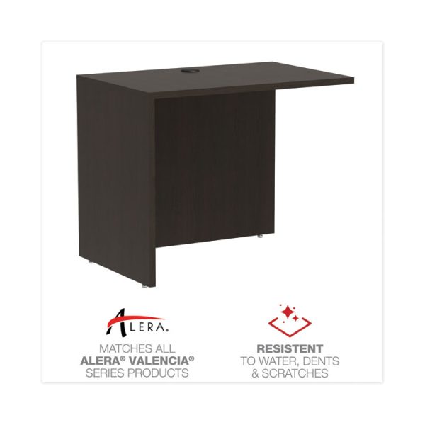 Alera Valencia Series Reversible Return/Bridge Shell, 35w x 23.63d x 29.5h, Espresso - Image 4
